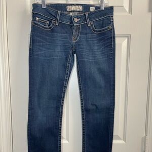 BKE Stella Indigo Denim Jeans Straight Leg